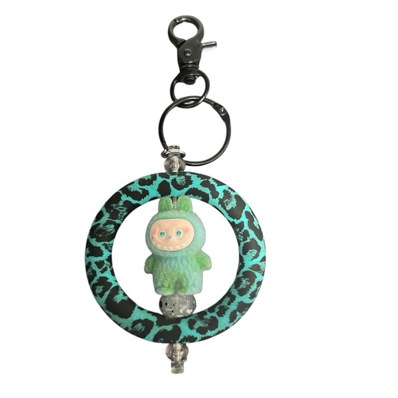 Accessories - Labubu Leopard Print Keychain or Bag Charm
